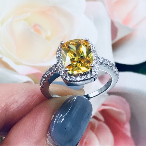 14k white gold diamond engagement ring wedding - Picture 6 of 8